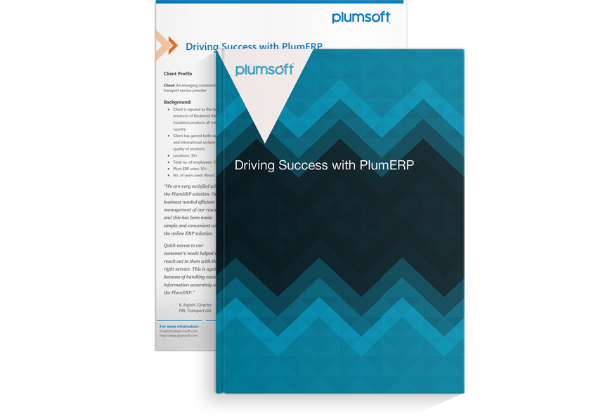 Driving Success with PlumERP - PBL Transport